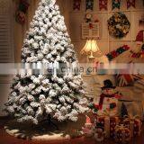 2017 New Big Size Tall Snowing White Christmas Tree Decorations Frosted Snow Artificial Christmas Trees Wholesale China thumbnail-3