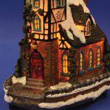 X'mas Church With 10L Play Snowman Polyresin Christmas House Decoration thumbnail-4
