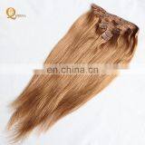 Factory Direct OEM 120 160 220 260grams Set Double Drawn Clip in Hair Extension Full Head Set thumbnail-2