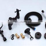 Black Telephone Handheld Rainfall Mixer Shower Set thumbnail-5