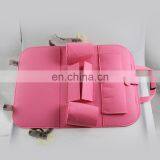 Felt Car Seat Back Organizer Pink Color thumbnail-4
