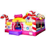 Indoor Pink Candy theme Inflatable Kids amusement park rides for party