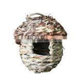 Bird's Grass-woven Parrot's Nest to Keep Warm Bird's Nest Grass-nest Hand-simulated Bird's Cage Supplies thumbnail-6