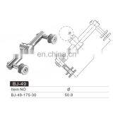 Frameless Fence Stainless Steel Balcony Stair Round Glass Clamp Mirror Satin Finish thumbnail-5