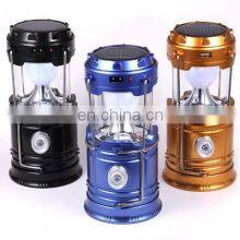 Solar Lamps New Style Portable Outdoor LED Camping Lantern Lights Collapsible Light Hiking Super Bright