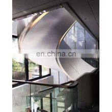 Современный дизайн. Спиральная лестница из углеродистой стали, нержавеющей стали и дерева для наружного/внутреннего использования thumbnail-3