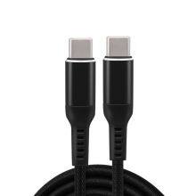 Nylon Braided USB-C to USB-C 3A Fast Charging Cable Type C Charger for Apple Macbook Huawei P40 thumbnail-4