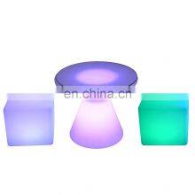 Mobile Bar Led Cocktail Table Square Vip Stools Cube Led Mobile Bar Plastic Chair Cube 40cm thumbnail-1