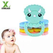 Cartoon Triceratops Children's Chew Toys Safe Food Grade Silicone Baby Molars thumbnail-3