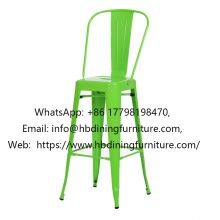 Tall Iron Bar Chair With High Backrest thumbnail-1