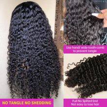 30 32inch Curly 13x6 HD Transparent Lace Frontal Wigs Loose Deep Wave 5x5 Glueless Wig 13x4 Short Bob Human Hair Lace Front Wigs thumbnail-3