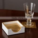 High end quality best selling special newest spun bamboo round coasters set from Vietnam