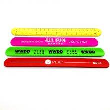 Customer Favorite User-friendly Custom LOGO Silicone Slap Wristband Children Toys Flexible Event Silicone Snap Bracelet thumbnail-3