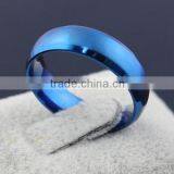 Blue Color Titanium Stainless Steel Ring thumbnail-5
