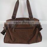 Paris Design Large Size Plain Brown Branded Men Handbags thumbnail-2