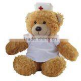 Plush Nurse Bear Toy/handmade Stuffed Plush Toy Bear/doctor Plush Bear Toy thumbnail-1