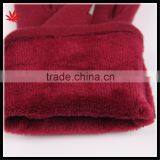 Lady's Simple Style Affordable Leather-cloth Warm Gloves With Supersoft Polyester Lining thumbnail-3