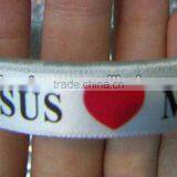 Jesus Love me Fans Bracelet,Country Flag Bracelet Bangles, Hot Sell PU Bangle thumbnail-1