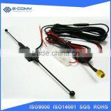 DVB-T ISDB-T Antenna Car Digital TV Antenna Aerial With a Amplifier Booster SMA Connector 5M
