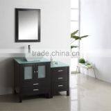Black Floor Stand Wooden Bathroom Furniture X068 thumbnail-3