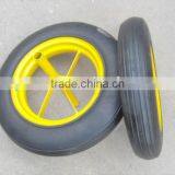 14" Solid Rubber Wheel for Wheelbarrow thumbnail-4