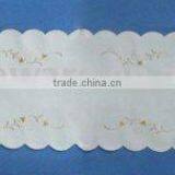 100% Polyester Embroidery Table Runner Houseware Household Textile