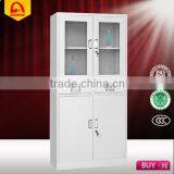 High Quality Steel Filing Storage Cabinet Medical Cabinet With Two Drawers and Glass Door