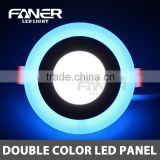 Double Panel Ended Grow Light 18w /24w Double colors Light Round