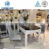Contemporary Furniture Luxury Marble Table Top Wooden Dining Table