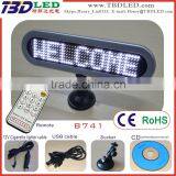 Digital Led Car Rear Window Digital Display With Suckers/car Message Board