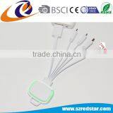 6 in 1 Colorful Multi Light Up USB Charging Charger Cable for Iphone and Android Mobile