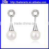 Fashion White Gold Cheap Pearl Stud Earrings,small Faux Pearl Stud Earrings thumbnail-1