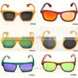 Wholesale Low MOQ 2016 Italy Design UV400 Mirror Lens Quality Bamboo Wooden Polarized Sunglasses Sun Shade Glasses Supplier's Choice thumbnail-1
