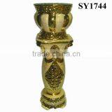 36 Inch Brown Antique Pot Ceramic Roman Columns thumbnail-5