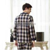 Comfortable Mens Long Sleeve Cotton Night Suit for Autumn thumbnail-3