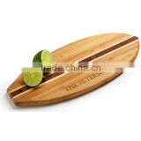 2014 Hot selling Surfboard Shaped Bamboo Cutting Board kitchen bamboo board with LFGB,FDA                        
                                                Quality Choice