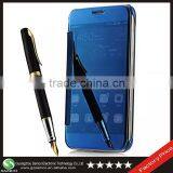 Samco Luxury Glossy Mirror Clear View Flip Leather Case Cover for Huawei Ascend G8