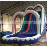 Attractive customzed inflatable jumbo slide, inflatable slide with small pool for party