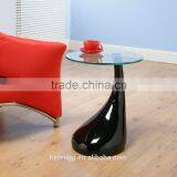 Cheap Glass Top Teardrop Side Coffee Table thumbnail-3