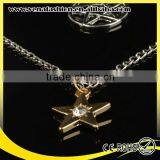 Star Long Multilayers Mix Gold Silver 24k Gold Necklace thumbnail-2