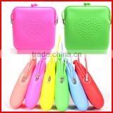 Candy color silicone tote bag small silicone single shoulder bag