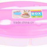 The New 2016 Built-in Three Bento Boxes Easy to Carry the Environmental Protection Plastic Lunch Box Set of Box of Wholesale thumbnail-3