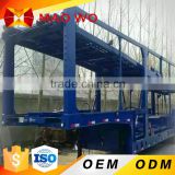 New or used 2 axles hydraulic two floorcar carrier trailer for sale in philippines