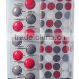 Amazing Design Bathroom Shower Curtain Set(fabric Shower Curtain and 12pcs Poly Resin Hooks) thumbnail-1