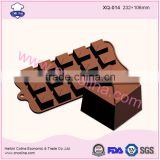 Classic square shape baking tools silicone chocolate mold