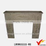 home decoration shabby chic handmade wooden fireplace design