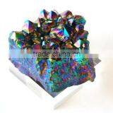 Popular Beautiful Small Natural Coloured Crystal Pyramid Cluster thumbnail-1