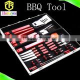 25 pc of tools Wooden handle barbecue sets