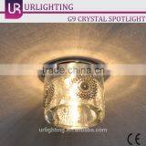 G9 Crystal Cylindrical Down Lights /Spotlight Gold