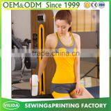 Custom Women's 100% Polyester Dry Fit Sport Vest Woman Athletic Slim Fit Fitness Tank Tops thumbnail-5